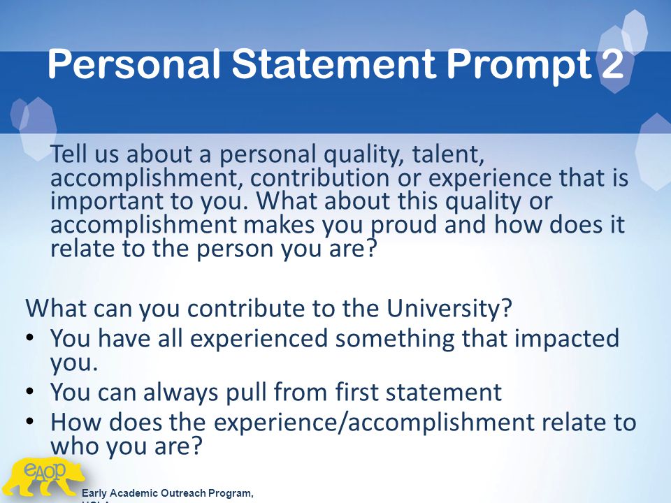 university of california personal statement prompt 2